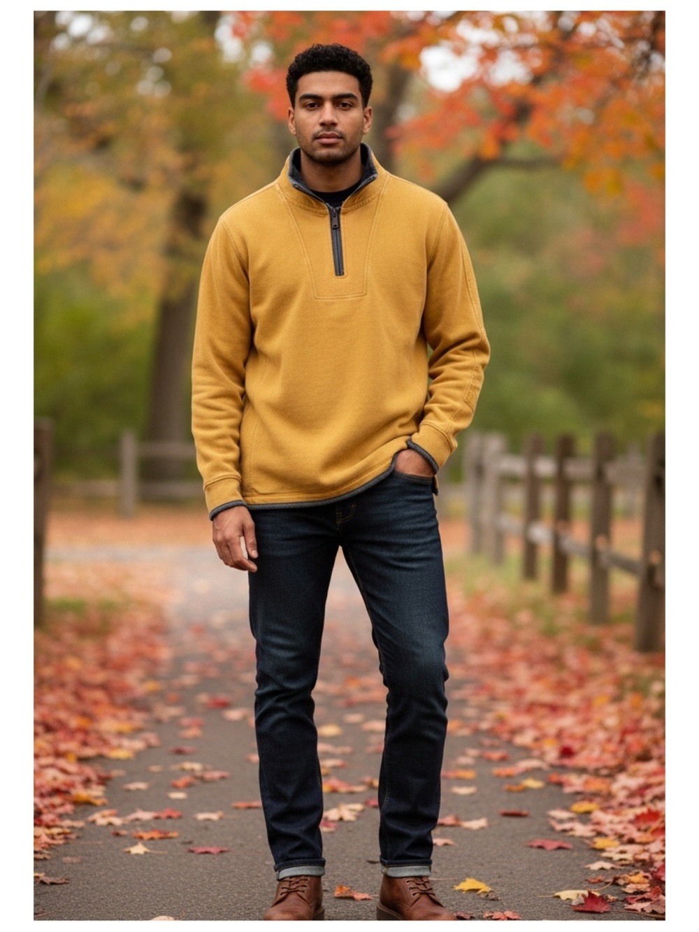 FATFACE The Iconic Airlie 1/4 Zip Washed Pullover Men's Size XXL Yellow Casual